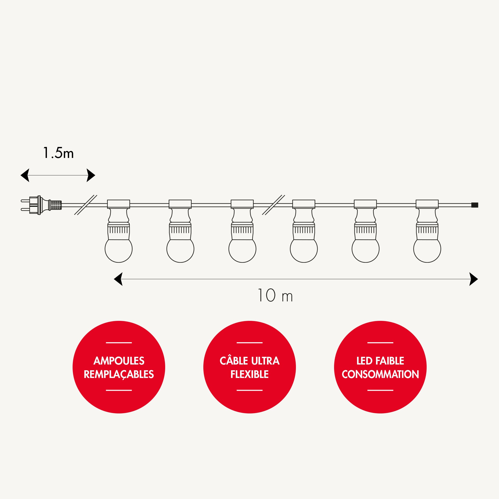 Guirlande guinguette B22